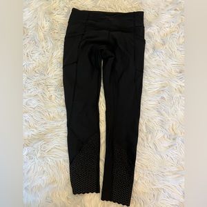 Good condition, slight pulling lululemon scalloped tights